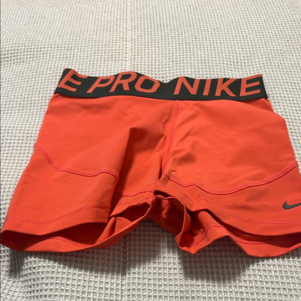 Nike RED Pro Shorts with Black Waistband